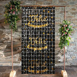 Boxtoday 2M Birthday Party Decoration Backdrop Curtain Sequin Wedding Decor Background Baby Shower Glitter Backdrop Adult Anniversary