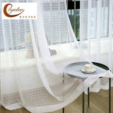 Boxtoday Window Tulle Kitchen Organza Voile White Modern Curtains Sheers For Bedroom Living Room Gauze Curtain Drapes Yarn