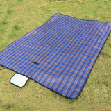 Boxtoday Camping Picnic Mat Portable Beach Blanket Waterproof Moistureproof Plaid Blanket Beach Mat Hiking Travel Foldable Sleeping Mat