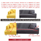Boxtoday Solid Color Sofa Covers for Living Room Elastic Sofa Cover L Shaped Corner Couch Cover Slipcover Chair Protector 1/2/3/4 Seater