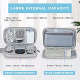 Boxtoday Travel Organizer Electronics Accessories Carrying Bag Portable Waterproof Double Layers All-in-One Storage Bags for Cable Wires