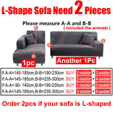 Boxtoday Thick Jacquard Sofa Cover for Living Room 1/2/3/4 Seater Elastic Sofa Cover L-shaped Corner Sofa Cover