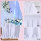 Boxtoday Party Table Skirt Birthday Pleated Dessert Tablecloth Cover Wedding Festive Table Skirting Baby Shower Home Hotel Table Decor