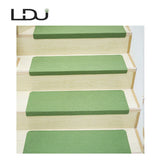 Boxtoday 27.55x8.66x1.77in Solid Self-adhesive Non-slip Polyester PVC Home Stair Carpet for Livingroom Stair Mat Protector Rug