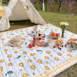 Boxtoday Beach Blanket Outdoor Picnic Blanket Mat Extra Large Waterproof Sand Proof Camping Blanket Lightweight Folding Portable Travel