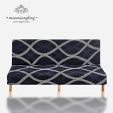 Boxtoday Stretch Sofa Bed Cover Spring/Summer Milk Silk Fabric S/L/XL Living Room Armless Folding Sofa