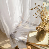 Boxtoday White Tulle Sheer Curtains for Living Room Window Voile Curtain for Bedroom Home Door Decoration Kitchen Voile Organza Drapes