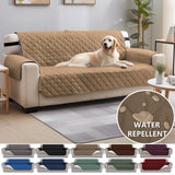 Boxtoday Sofa Covers Waterproof Sofa Slipcovers 1/2/3/4 Seater Non Slip Cover for Kids Pets Washable Sofa Protector with Elastic Strap
