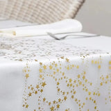 Boxtoday Mesh Golden Star Table Runner Party Wedding Banquet Silver Sequin Thin Roll Dining Tablecloth Table Cover Christmas 28x300/500cm