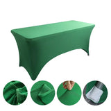 Boxtoday 6FT 8FTSpandex Tablecloth High Stretch Wedding Hotel Birthday Table Cover for 4ft 5ft 6ft 8ft Folding Table Cocktail Tablecloth