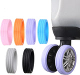 Boxtoday 2-12pcs New Luggage Wheels Protector Silicone Wheels Caster Shoes Travel Luggage Suitcase Reduce Noise Wheels Cover Accessories