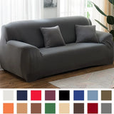 Boxtoday Solid Color Elastic Sofa Covers for Living Room Spandex Sectional Corner Sofa Slipcovers Couch Chair Cover 1/2/3/4 Seater