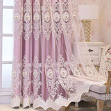 Boxtoday European Embroider Tulle Double Layer Luxury Curtains for Living Room Bedroom Embossed Design Blackout Villa Window Sheer Custom