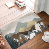 Boxtoday Mountain forest printing Doormat Kitchen carpet Entrance door mat bathroom mat Carpet in the bedroom Lounge Rug Home Decor