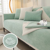 Boxtoday Waterproof Sofa Cushion Anti-scratch Sofa Cover Solid Color Chenille Non-slip Four Seasons Universal Sofa Protection Cover