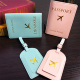 Boxtoday Men Women PU Leather Cute Luggage Tag Suitcase Address Label Baggage Boarding Bag Tag Name ID Address Holder Travel Accessorie