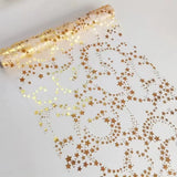Boxtoday Mesh Golden Star Table Runner Party Wedding Banquet Silver Sequin Thin Roll Dining Tablecloth Table Cover Christmas 28x300/500cm