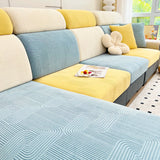 Boxtoday Sofa Seat Cushion Cover for Living Room Jacquard Thicken Stretch Removable Washable Sofa Cover Pets Kids Furniture Protector