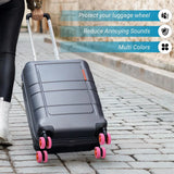 Boxtoday 8-24pcs Rolling Luggage Wheel Protecter Silicone Travel Suitcase Trolley Caster Shoes Reduce Noise Silence Cover Bag Accessories