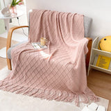 Boxtoday Geometry Cozy Tassel Blanket