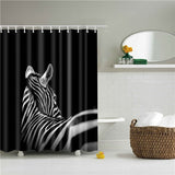 Boxtoday Bathroom Shower Curtain Animals Elephant Horse Deer Zebra Bird Fabric Waterproof Polyester Bathroom Curtain With Hooks 180X180cm