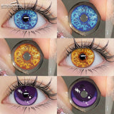 Boxtoday Cosplay Anime Eyes Lenses for Eyes Makeup Ccrazy Halloween Beauty Contact Lenses Eye Cosmetic Color Lens Eyes