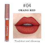 Sexy Color Liquid Lipstick Wholesale Pigment Nude Lip Tint Matte Lip Gloss Bulk Long Lasting Waterproof Orange Velvet Lipgloss