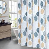 Stick Figure Leaves Shower  Bathroom Waterproof Polyester  Printing Curtains for with Hooks