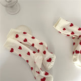 Boxtoday Gift Vintage Red Hearts Socks