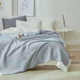Boxtoday -Decorative Bed Throw Blankets Scandinavian Style Muslin Gauze Bedspreads On The Beds Sofa Covers Couple Bedding Quilt 200*230cm
