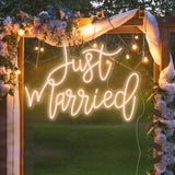 Boxtoday Just Married Wedding Neon Sign