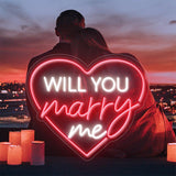 Boxtoday Will You Marry Me Inside A Heart Wedding Neon Sign