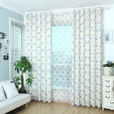 Korean Style Blackout Printed Curtains for Bedroom Living Room Idyllic Small Floral  Tablecloths French Window Curtains