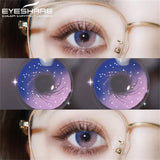 Boxtoday  1pair/2pcs Colored Contact Lenses for Eyes Blue Contacts Purple Lenses Cosplay Contact Lenses Yearly Fashion Eye Lenses