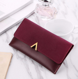 Boxtoday Gift Christmas Gifts Women V-Clipped Leather Wallet