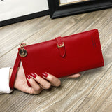 Boxtoday Gift Christmas Gifts Women Solid Colored Long Wallet