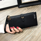 Boxtoday Gift Christmas Gifts Women Solid Colored Long Wallet