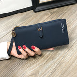 Boxtoday Gift Christmas Gifts Women Solid Colored Long Wallet