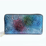 Boxtoday Gift Christmas Gifts Embossed Zipper Clutch Wallet