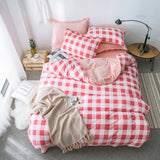 Boxtoday Gift Heavy Grid Bedding Set