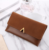 Boxtoday Gift Christmas Gifts Women V-Clipped Leather Wallet