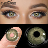 Boxtoday 1Pair New Colored Contact Lenses Green Eyes Lenses Natural Brown Eye Lenses Gray Contact Lenses Yearly Contact Lenses