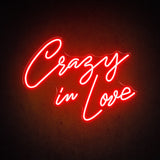 Boxtoday Crazy in Love Wedding Neon Sign