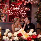 Boxtoday Til Death Do Us Party Wedding Neon Sign