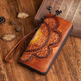 Boxtoday Gift Christmas Gifts Women First layer Cowhide Long Wallet