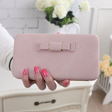 Boxtoday Gift Christmas Gifts Women Bowknot Clutch Long Wallet