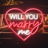 Boxtoday Will You Marry Me Inside A Heart Wedding Neon Sign