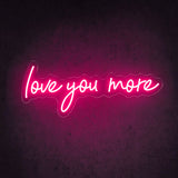 Boxtoday Love You More Wedding Neon Sign