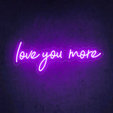 Boxtoday Love You More Wedding Neon Sign