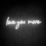 Boxtoday Love You More Wedding Neon Sign